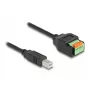 DeLOCK USB Type-C 2.0 Moteriškas į Terminalų Bloką Adapteris 66457