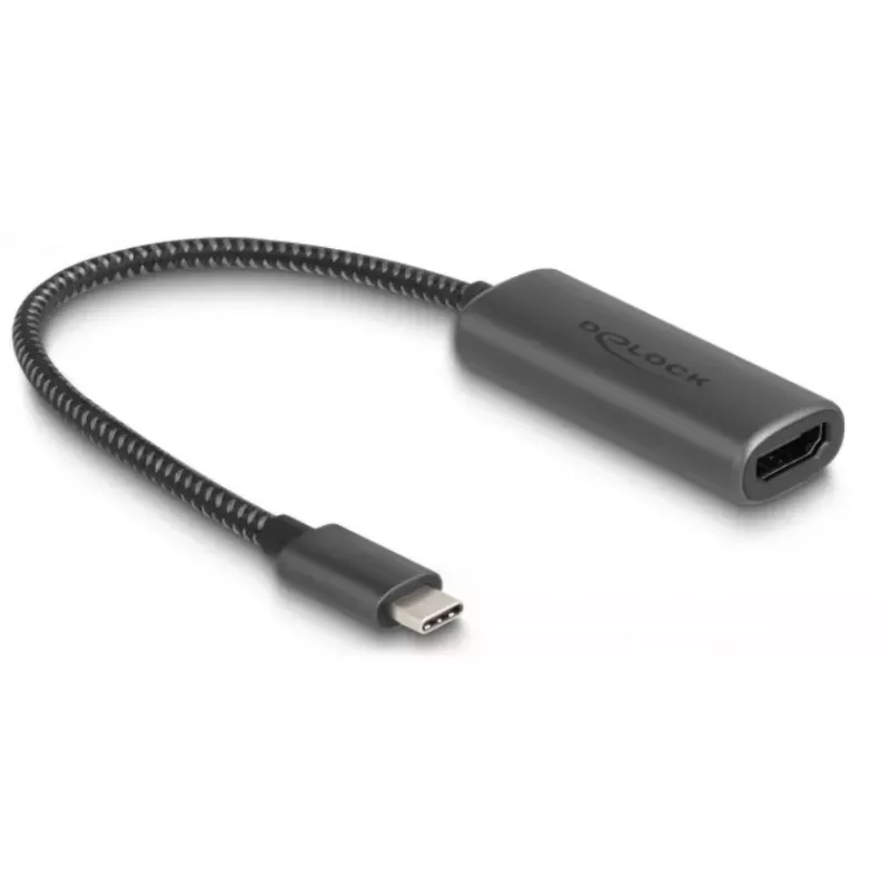 Vaizdo kabelio adapteris DeLOCK 64229 0,2 m USB Type-C į HDMI juodas