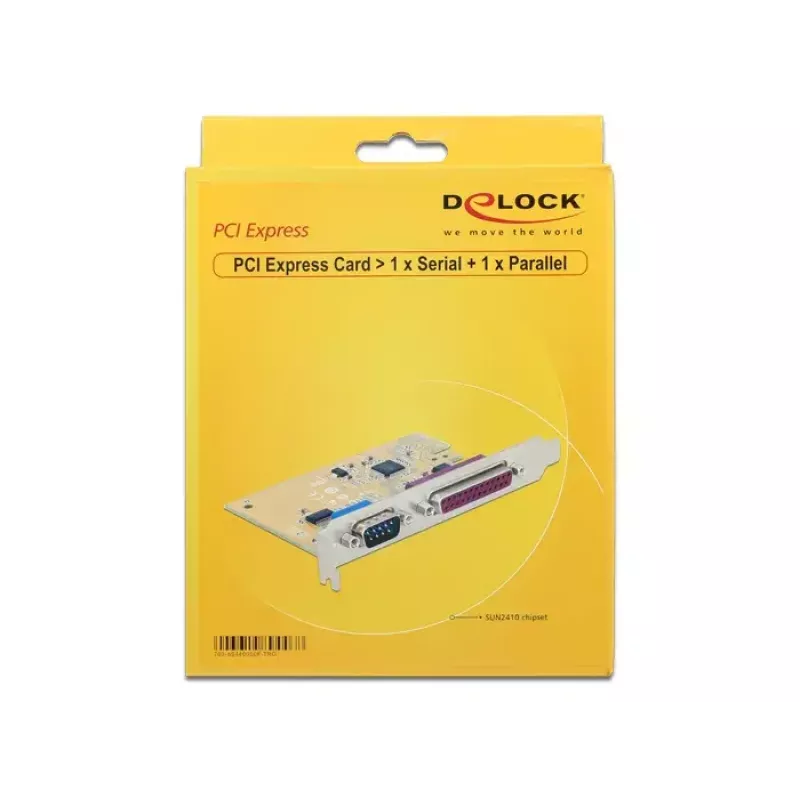 DeLOCK 89446 PCIe sąsajos plokštė su RS-232 ir LPT prievadais