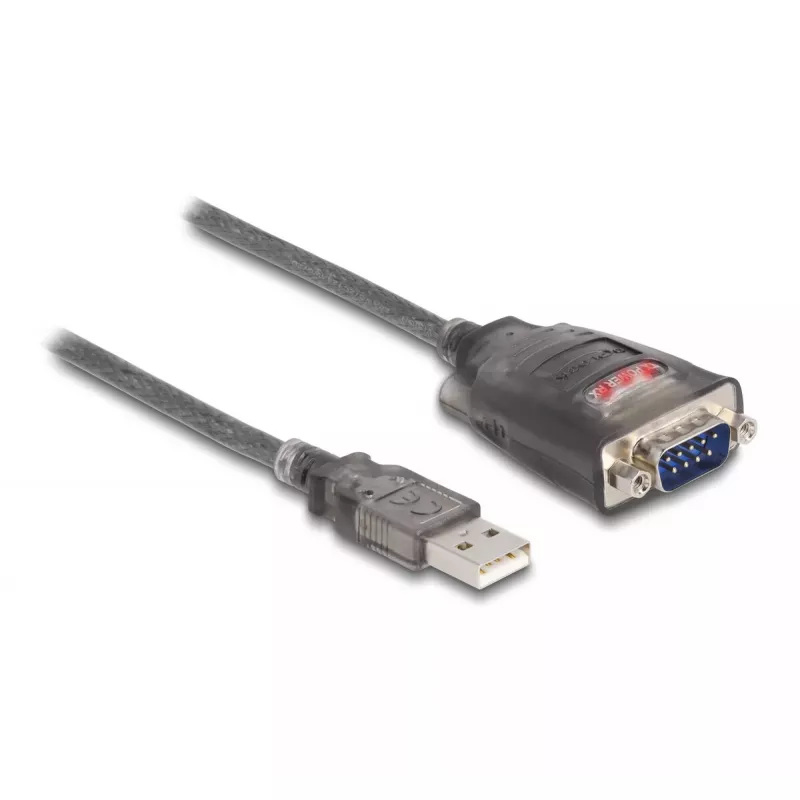 DeLOCK Adapter USB 2.0 Type-A į RS-232 D-Sub 9 kontaktų kištuką 0,2 m