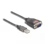 DeLOCK Adapter USB 2.0 Type-A į RS-232 D-Sub 9 kontaktų kištuką 0,2 m
