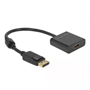 Adapteris DisplayPort 1.2 (vyriškas) į HDMI (moteriška) 4K aktyvus DeLOCK 63585