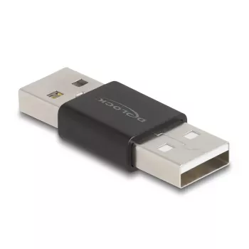 DeLOCK adapteris lyties keitiklis USB 2.0 Type-A vyras į vyrą metalinis