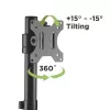 Techly ICA-LCD 401 monitorio laikiklis / stovas 81,3 cm (32 col.) stalas Juoda