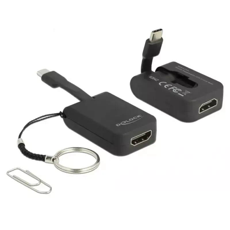 Vaizdo kabelio adapteris DeLOCK 63942 USB Type-C į HDMI 0,03 m