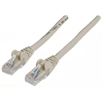 Intellinet tinklo jungiamasis kabelis, Cat6, 20 m, pilkas, CCA, U/UTP, PVC, RJ45, paauksuoti kontaktai, nesikabinantis, su apsauginiu gaubteliu, garantija visam laikui