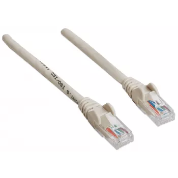 Intellinet tinklo jungiamasis kabelis, Cat6, 20 m, pilkas, CCA, U/UTP, PVC, RJ45, paauksuoti kontaktai, nesikabinantis, su apsauginiu gaubteliu, garantija visam laikui