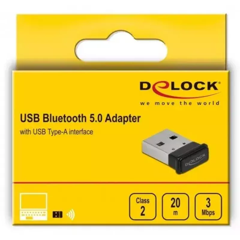 USB Bluetooth adapteris DeLOCK 61014, Bluetooth 5.0, 3 Mbit/s, 200 m