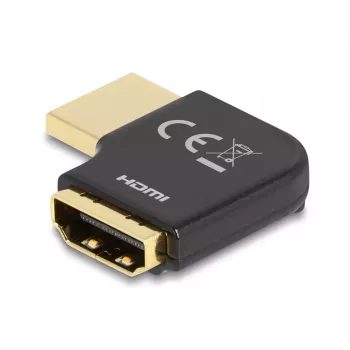DeLOCK HDMI adapteris kištukas lizdas 90° kampu 8K 60 Hz metalinis
