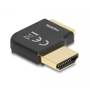 DeLOCK HDMI adapteris kištukas lizdas 90° kampu 8K 60 Hz metalinis