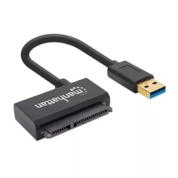 Manhattan USB-A į SATA 2.5 colio adapterio laidas, 42 cm, vyriškas į vyrišką, 5 Gbps (USB 3.2 Gen1 / USB 3.0), palaiko 48 bitų LBA, SuperSpeed USB, trejų metų garantija