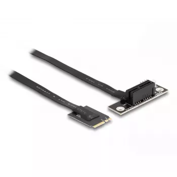 DeLOCK M.2 Key A+E į PCIe x1 NVMe adapteris su kampuotu 20 cm laidu