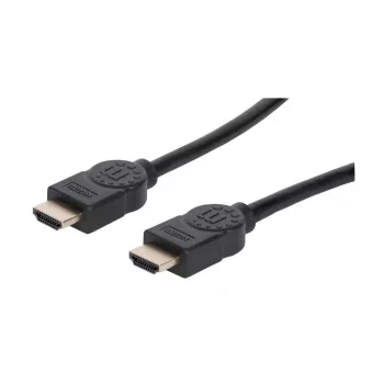 Manhattan HDMI 8K@60Hz laidas su Ethernet, 2m, sertifikuotas, tinka visiems 8K, 4K ir 1080p/HD naudojimui – atnaujinkite dabar arba turėkite paruoštą, kai prireiks, Kištukinis-Kištukinis, Juodas, 4K@120Hz, Viso gyvenimo garantija, Ultra High Speed