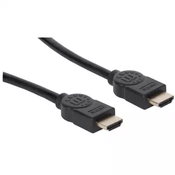 Manhattan HDMI 8K@60Hz laidas su Ethernet, 2m, sertifikuotas, tinka visiems 8K, 4K ir 1080p/HD naudojimui – atnaujinkite dabar arba turėkite paruoštą, kai prireiks, Kištukinis-Kištukinis, Juodas, 4K@120Hz, Viso gyvenimo garantija, Ultra High Speed