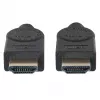 Manhattan HDMI 8K@60Hz laidas su Ethernet, 2m, sertifikuotas, tinka visiems 8K, 4K ir 1080p/HD naudojimui – atnaujinkite dabar arba turėkite paruoštą, kai prireiks, Kištukinis-Kištukinis, Juodas, 4K@120Hz, Viso gyvenimo garantija, Ultra High Speed