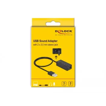 USB ausinių ir mikrofono adapteris DeLOCK 66731