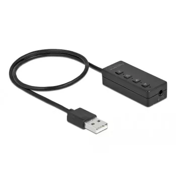 USB ausinių ir mikrofono adapteris DeLOCK 66731