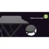 Techly Gaming stalas kompiuteriui su kampu ergonomišku kraštu juodas
