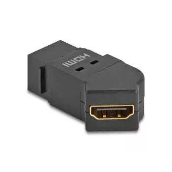 DeLOCK HDMI skydelio lizdas motina – motina 45° kampu 8K 60 Hz juoda