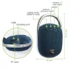Techly ICASBL321BL belaidis nešiojamas garsiakalbis, mėlynas, 5 W