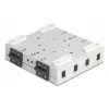 Sieninė optinė dėžutė DELOCK 4× SC Simplex arba LC Duplex adapteriams, metalinis korpusas, pilka