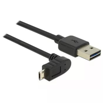 USB kabelis DeLOCK 83848 USB 2.0 1m USB A Micro-USB B juodas