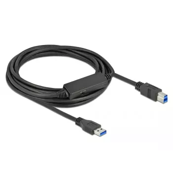 USB kabelis DeLOCK 85379 USB 3.2 Gen 1 5 m USB A USB B juodas