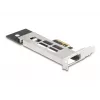 DeLOCK PCI Express kortelė su M.2 NVMe SSD dėklu 1 x M.2 NVMe Low Profile