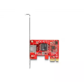 DeLOCK PCI Express x1 kortelė su 1 x RJ45 2.5 Gigabit LAN i225 NBASE-T žemo profilio