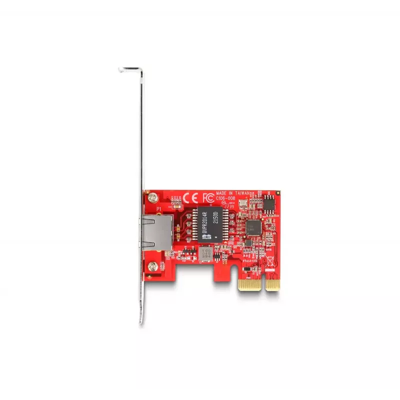 DeLOCK PCI Express x1 kortelė su 1 x RJ45 2.5 Gigabit LAN i225 NBASE-T žemo profilio
