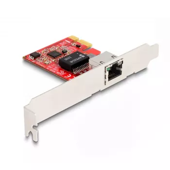 DeLOCK PCI Express x1 kortelė su 1 x RJ45 2.5 Gigabit LAN i225 NBASE-T žemo profilio