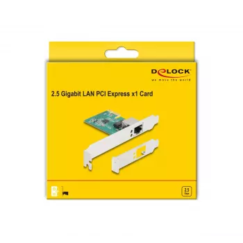 DeLOCK PCI Express x1 kortelė 1 x RJ45 2.5 Gigabit LAN RTL8125