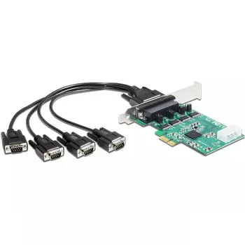 Vidinė RS-232 sąsajos plokštė DeLOCK 89335, 4 prievadai, PCI Express