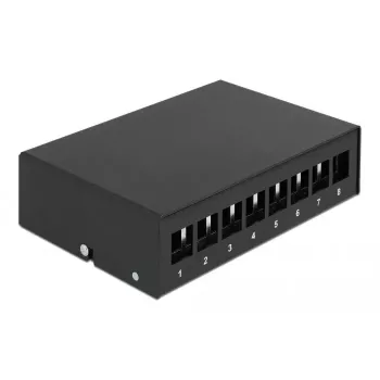 Keystone Patch Panel DeLOCK 43413 8 prievadų juodas