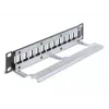 Patch panel DeLOCK 66874 1U juodas metalinis stovo talpa 1U