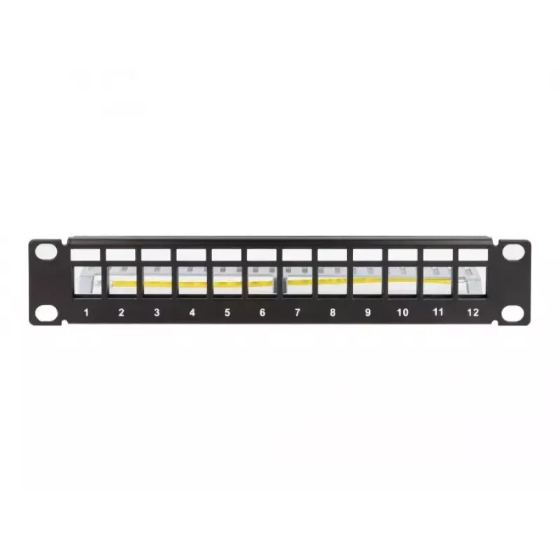 Patch panel DeLOCK 66874 1U juodas metalinis stovo talpa 1U