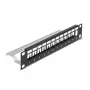 Patch panel DeLOCK 66874 1U juodas metalinis stovo talpa 1U