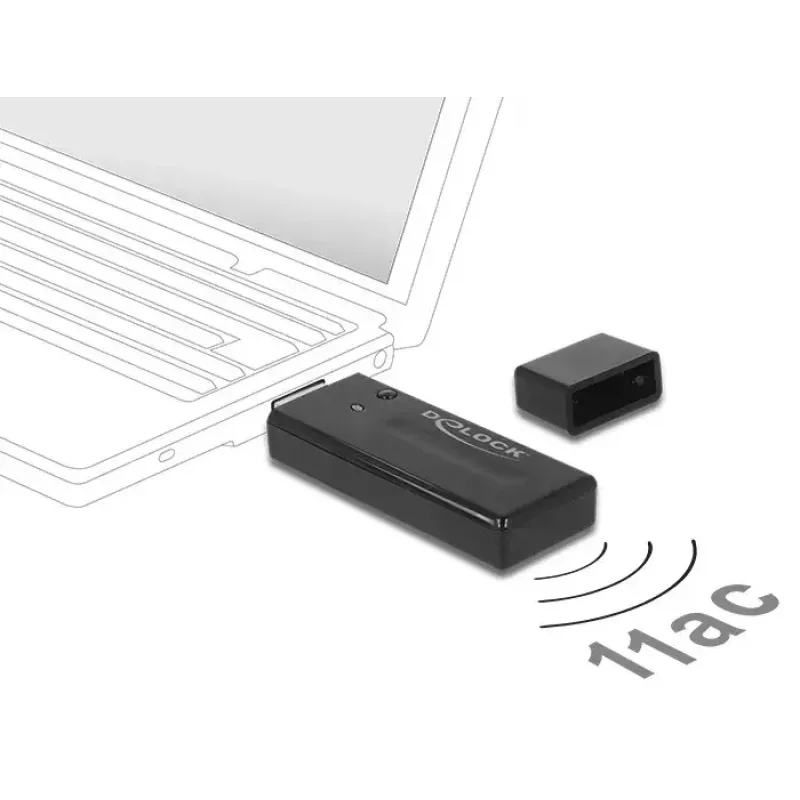 Belaidis USB adapteris DeLOCK 12463 WLAN 867 Mbit/s