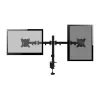 Equip pasukamas dviejų monitorių laikiklis stalviršiui 13 inch–27 inch
