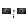 Equip pasukamas dviejų monitorių laikiklis stalviršiui 13 inch–27 inch
