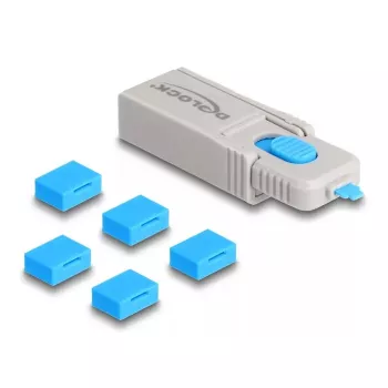 USB prievadų blokavimo rinkinys DeLOCK 20923 USB Type-A 5 vnt. + atrakinimo įrankis