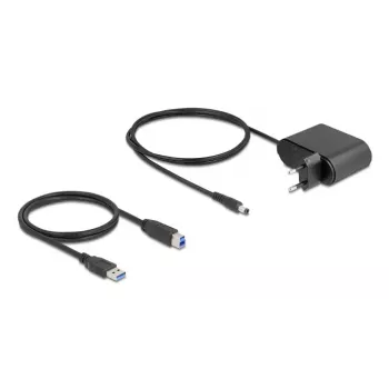 DeLOCK 64332 Docking stotelė USB 3.2 Gen 1 HDD SSD 2.5 3.5 Juoda