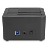 DeLOCK 64332 Docking stotelė USB 3.2 Gen 1 HDD SSD 2.5 3.5 Juoda