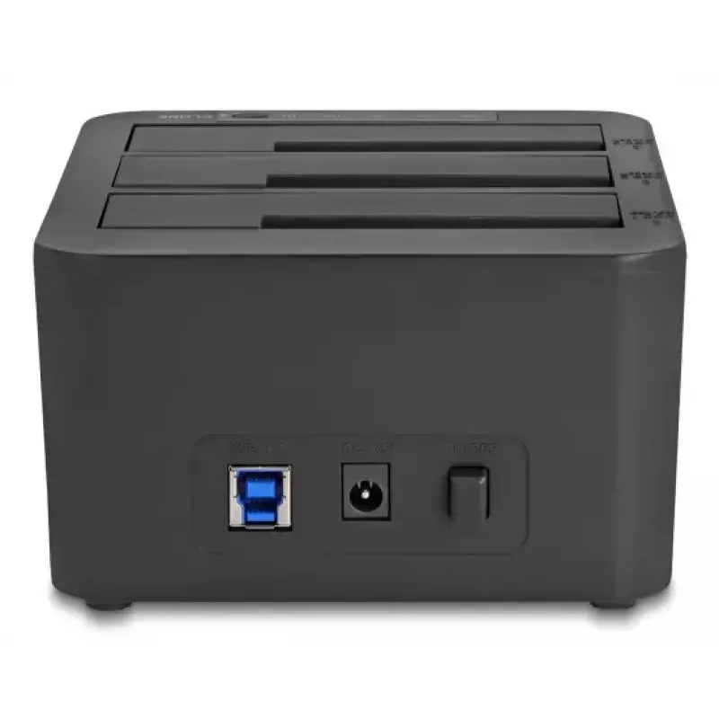 DeLOCK 64332 Docking stotelė USB 3.2 Gen 1 HDD SSD 2.5 3.5 Juoda