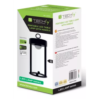 Techly I-LAMP-TABLE1 LED stalinė lempa 3 W juoda