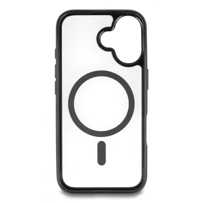 Mobiliojo telefono dėklas DELOCK 81266, skirtas Apple iPhone 16, 15,5 cm (6,1 inch) ekranui, juodas ir permatomas