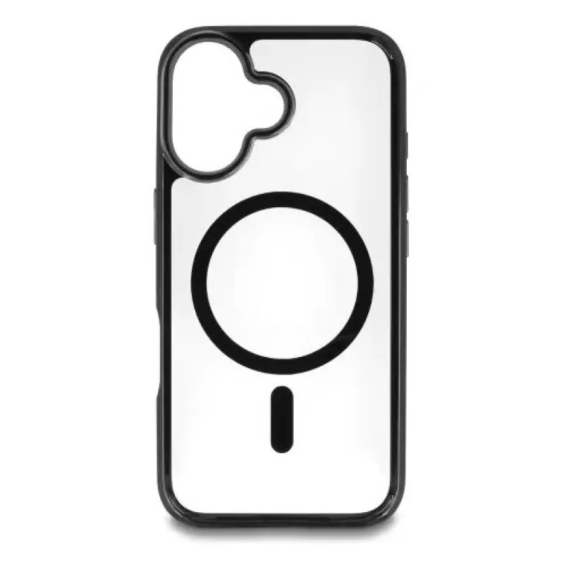 Mobiliojo telefono dėklas DELOCK 81266, skirtas Apple iPhone 16, 15,5 cm (6,1 inch) ekranui, juodas ir permatomas