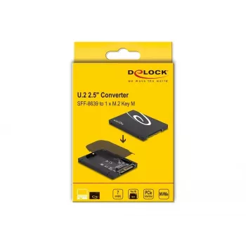 SSD korpusas DeLOCK 63379 Juodas M.2 1 diskas