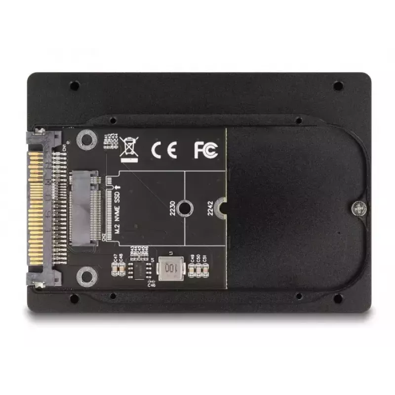 DeLOCK 2,5" konverteris U.2 SFF-8639 – M.2 NVMe Key M, 7 mm (63379)