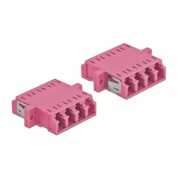 Skaidulinės optikos adapteris DELOCK LC moteriška – LC moteriška OM3 duplex (2 vnt.)